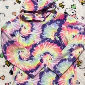 Place Multicolor Tie-Dye hooded fleece